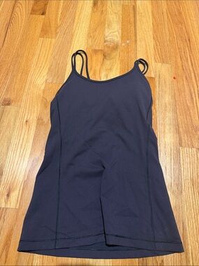 lululemon athletica Black Double-Strap Tank Top size 4 with padding